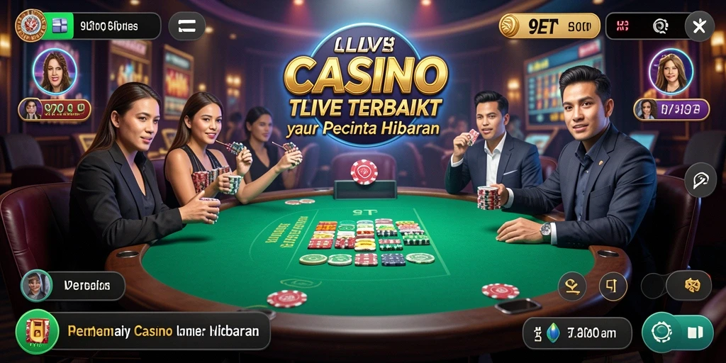 Tangkap momen mendebarkan permainan Live Casino di 9ET.