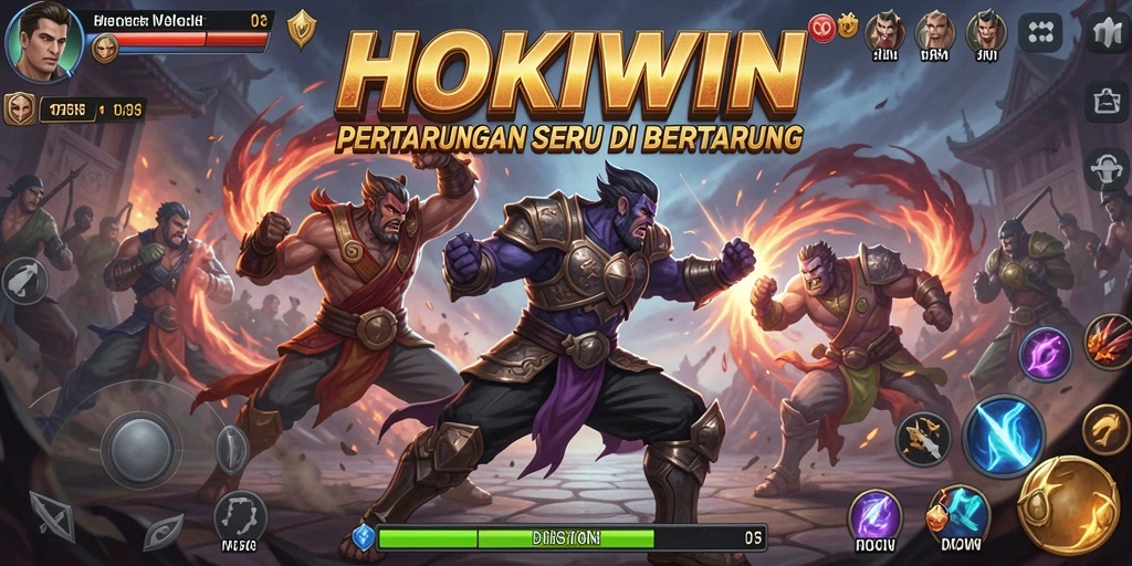 Tampilan gameplay HOKIWIN yang penuh aksi dan seru.