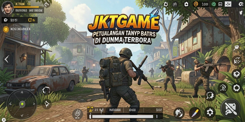 Tampilan gameplay JKTGAME yang mendebarkan di dunia terbuka.